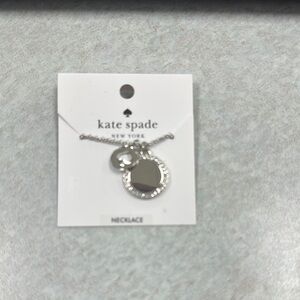 NWT Kate Spade Silver Necklace with Charm